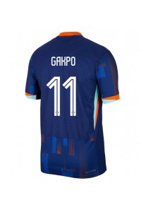 Nederland Cody Gakpo #11 Voetbaltruitje Uit tenue EK 2024 Korte Mouw